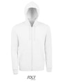 Heren hooded Sweater Sols Zip Stone Wit